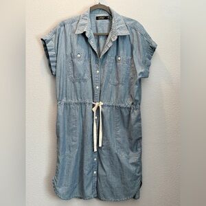 Ralph Lauren Light Blue Denim Shirt Dress